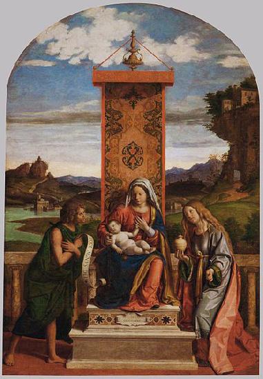CIMA da Conegliano The Madonna and Child with Sts John the Baptist and Mary Magdalen Germany oil painting art
